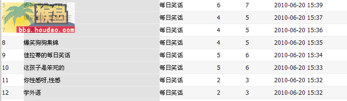 【每日笑话】发贴得DB活动。第四期