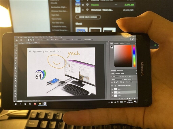 微软Lumia手机焕新生!桌面版PS都能运行了